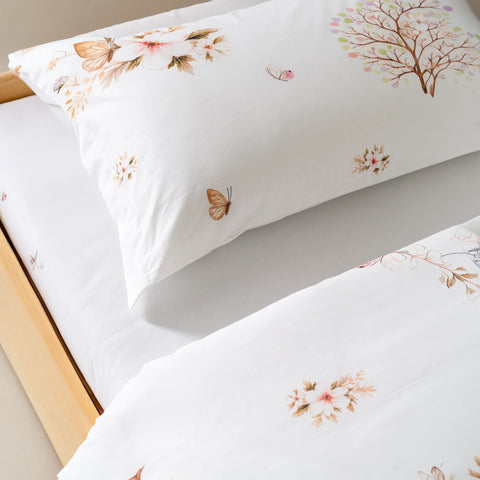 Bambi ve Tavşan Desenli %100 Pamuk 160x220 Çocuk Tek Kişilik Nevresim Takımı
