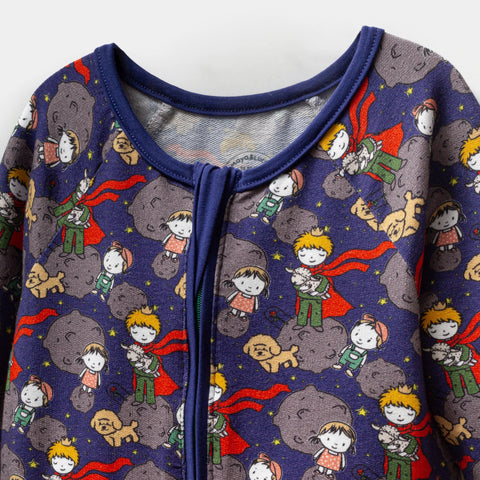 Küçük Prens Desenli Lacivert Erkek Bebek Uyku Tulumu