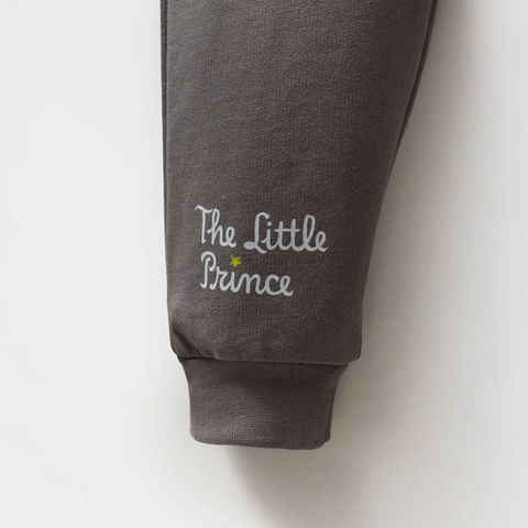 Küçük Prens Desenli Gri Pamuk Erkek Çocuk Sweatshirt Takım