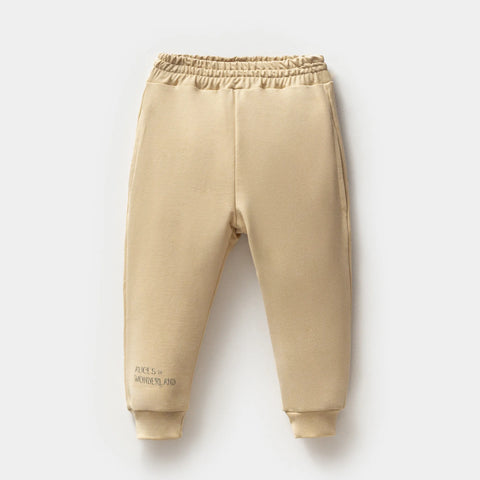 Alice Desenli Bej Pamuk Kız Çocuk Sweatshirt Takım