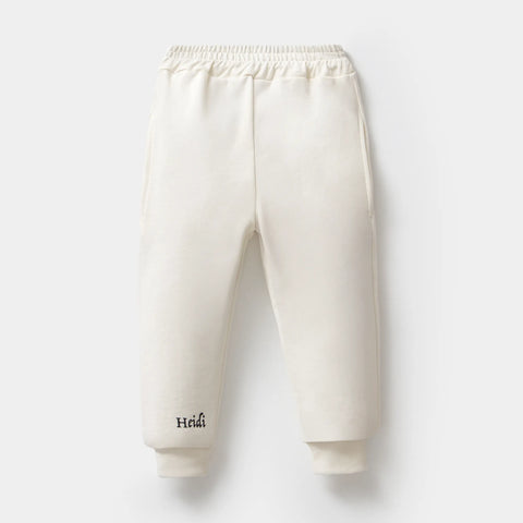 Heidi Desenli Krem Pamuk Kız Çocuk Sweatshirt Takım