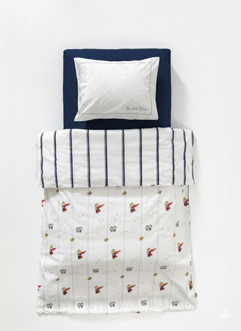 Küçük Prens Desenli %100 Pamuk Bebek Çocuk Nevresim Takımı