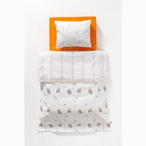 Alice Desenli %100 Pamuk Bebek Çocuk Nevresim Takımı