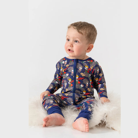 Küçük Prens Desenli Lacivert Erkek Bebek Uyku Tulumu