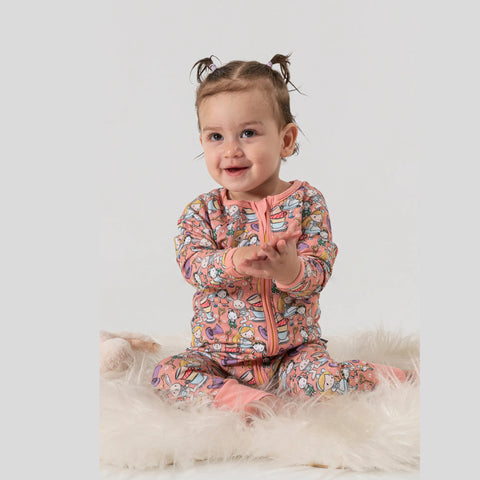 Alice Desenli Pembe Kız Bebek Uyku Tulumu