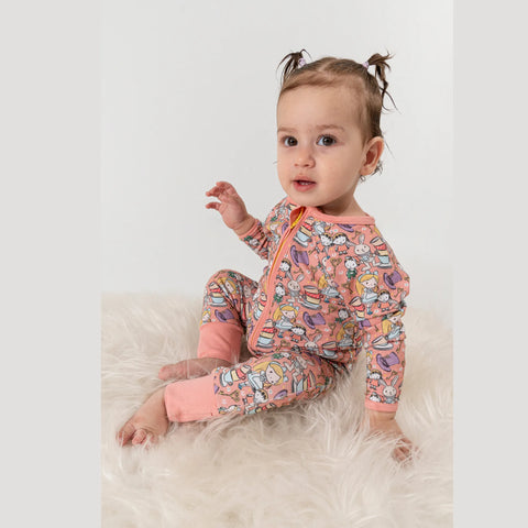 Alice Desenli Pembe Kız Bebek Uyku Tulumu