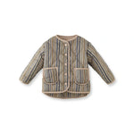 Çizgili Kapitone Erkek Çocuk Mont