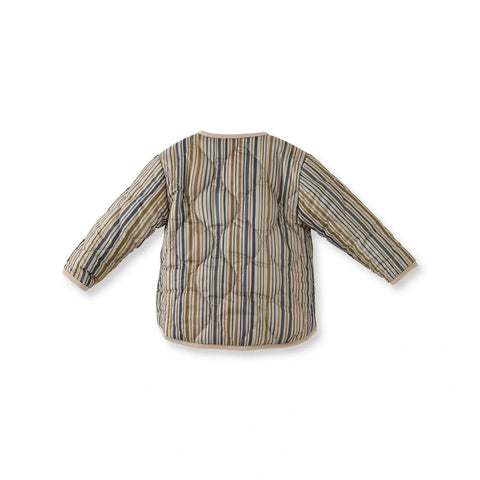 Çizgili Kapitone Erkek Çocuk Mont